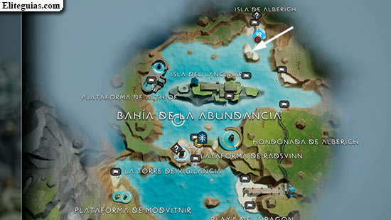 God of War Ragnarök: Mapa do Tesouro: Levado à Costa 